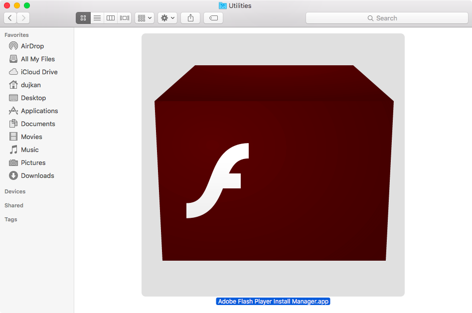 mac os x macromedia flash player folder